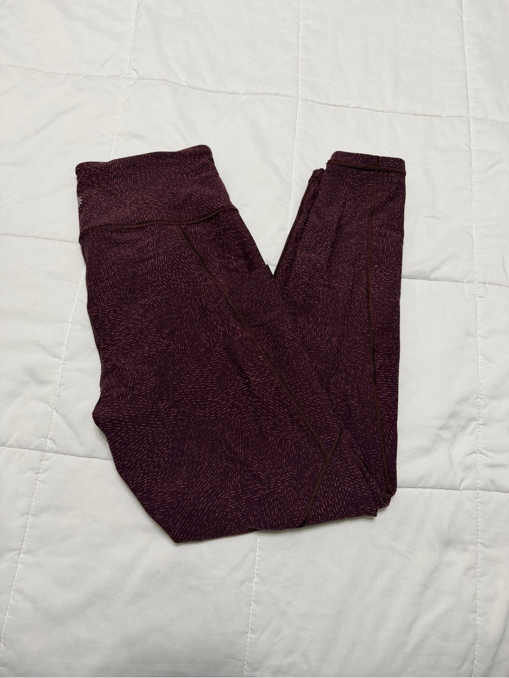 Athleta Plum Marled High-Waist Pocket Leggings